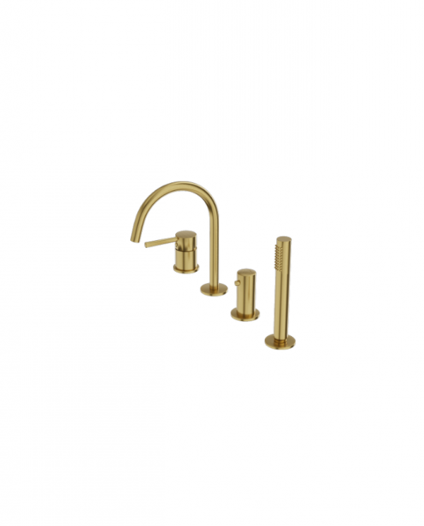LAVITA Bateria wannowa 4- otworowa Orion Brushed Gold