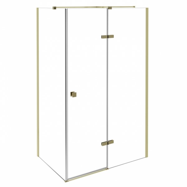 BESCO Kabina prysznicowa Pixa Gold 100x80 Lewa PPL-108-195G