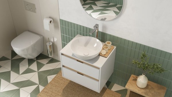 EXCELLENT Luqa miska WC 48 cm wisząca bezrantowa, z system spłukiwania Spin 360, z deską wolnoopadającą, biały mat CEAC.6403.K.6405.480.WHM