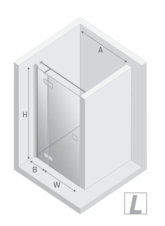 NEW TRENDY Drzwi wnękowe Reflexa 90x200 EXK-5059/EXK-5060