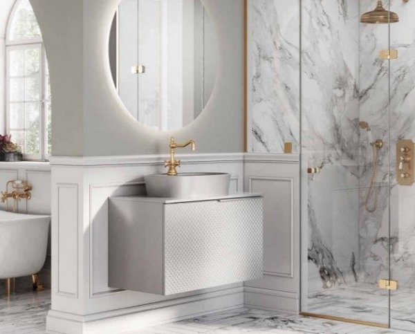 ELITA NOWOŚĆ Szafka GLAM 120 1S+1S WHITE MATT 168382/RE011200165290