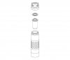 Termos szklany SIGG WMB z zaparzaczem HOT & COLD Glass 400 ml Lemon