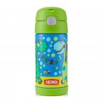 Kubek dla dzieci ze słomką dinozaur Thermos FUNtainer 355 ml (zielony/niebieski)