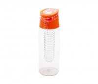 Bidon z koszykiem na owoce 700 ml FRESHER (pomarańczowy) 
