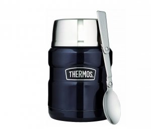 Termos na posiłek THERMOS KING 470 ml ze składaną łyżką (granatowy)