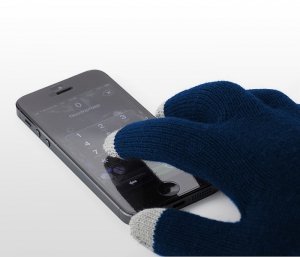 Rękawiczki do smartfona KLIKS (granatowe)