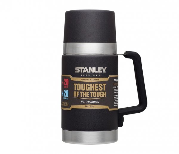 Termos obiadowy STANLEY MASTER VACUUM FOOD JAR 700 ml z rączką czarny