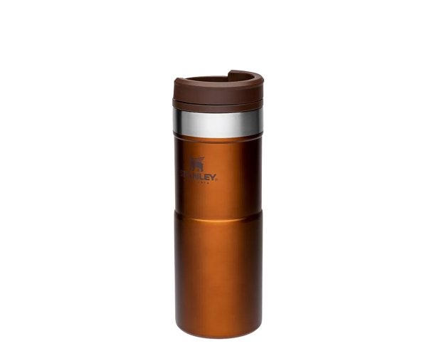 Kubek termiczny Stanley 470 ml Neverleak TRAVEL MUG pomarańczowy