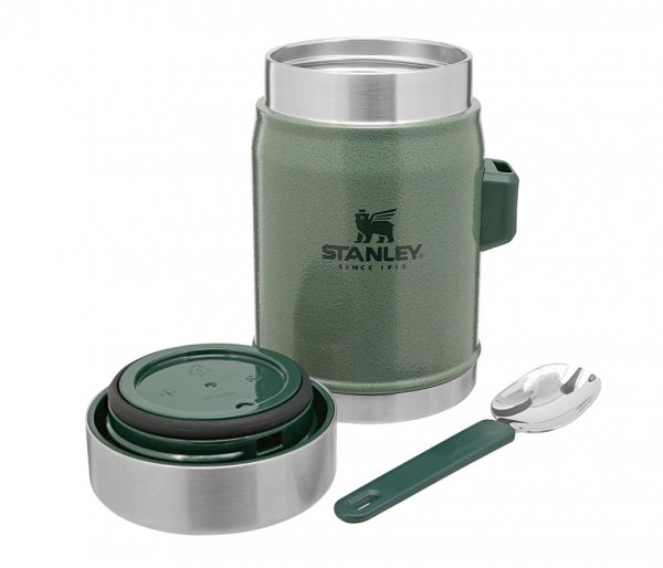 Termos na posiłek STANLEY Classic 400 ml ze sztućcem zielony