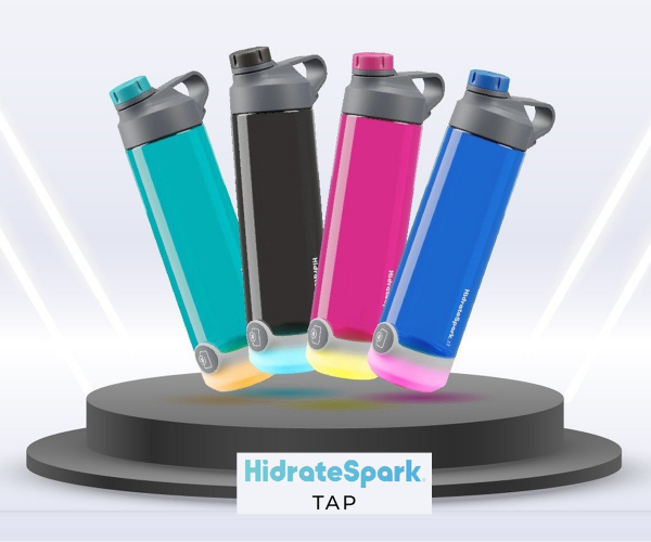Inteligentny bidon HidrateSpark TAP 710 ml NFC z Tritanu czarny Black