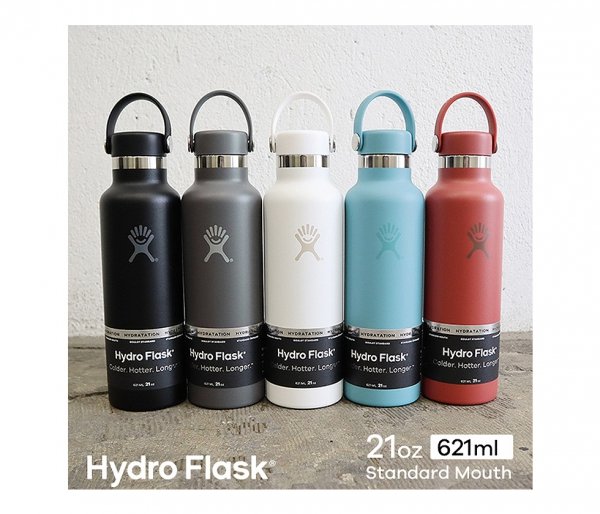 Butelka termiczna Hydro Flask 621 ml Standard Mouth Flex Cap Skyline bordowy-brick vsco