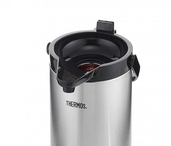 Termos szklany z pompką Thermos 1900 ml srebrny