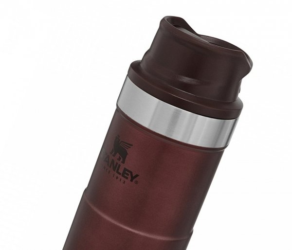 Kubek termiczny Stanley 350 ml TRIGGER ACTION TRAVEL MUG Wine Red bordowy