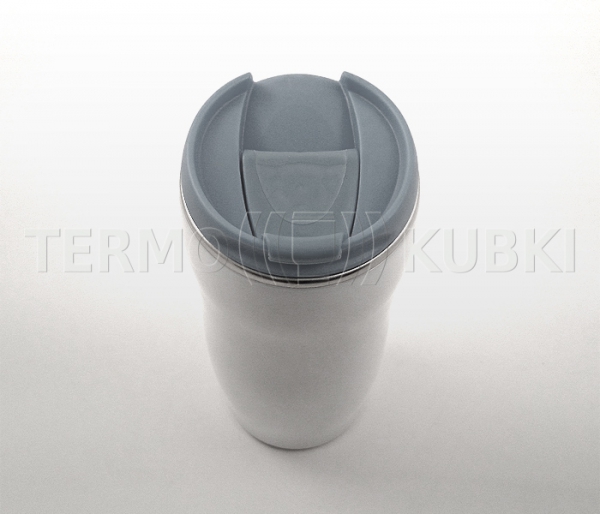 Kubek termiczny 350 ml LADY (biało-szary)