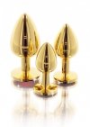 Butt Plug With Diamond Jewel S Gold
