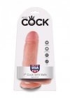 Cock 7 Inch With Balls Light skin tone