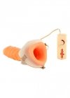 Strap-On Vibrating Extender Light skin tone