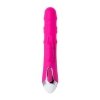 JOS BALLE, Vibrator with clitoral stimulator with moving balls, silicone, pink, 23 cm