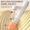 Silicone Vibrator - 3 rotating functions and 7 licking functions