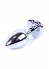 Plug-Jewellery Silver  Heart PLUG- Dark Blue