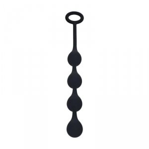 Waterdrop Silicone Anal Balls - S - 20mm - Black