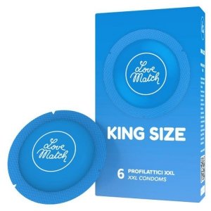 Prezerwatywy-Love Match King Szie XXL - 6 pcs pack