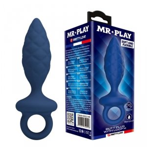 MR. PLAY Butt Plug with Loop – Size M