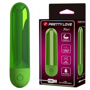 Pretty Love Kiwi - Rechargeable Bullet Vibrator - Green