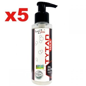 5x TYTAN MAX GEL 100ml EREKCJA POWIĘKSZENIE MEGA MOC