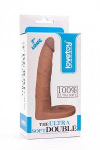 Dildo analne The Ultra Soft Double 17,8 cm Lovetoy