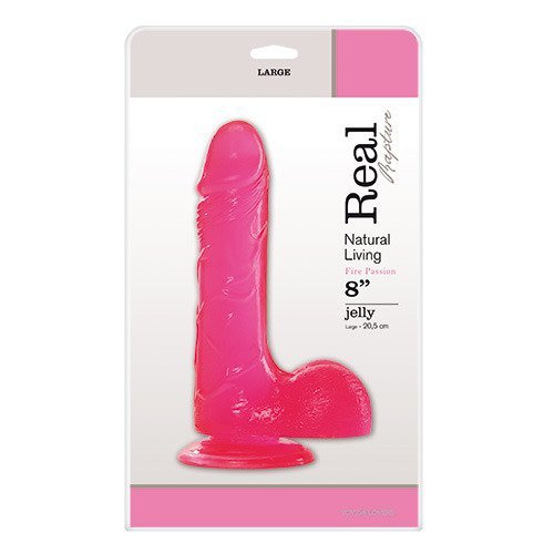 Dildo-JELLY DILDO REAL RAPTURE PINK 8&quot;&quot;&quot;&quot;&quot;&quot;&quot;&quot;&quot;&quot;&quot;&quot;&quot;&quot;&quot;&