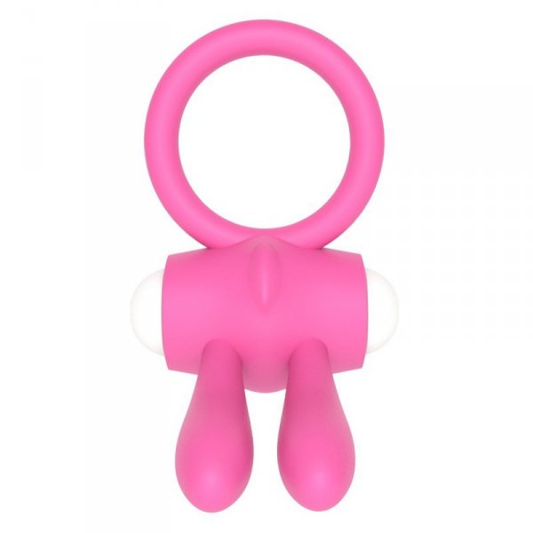 Power Clit Silicone Cockring Pink