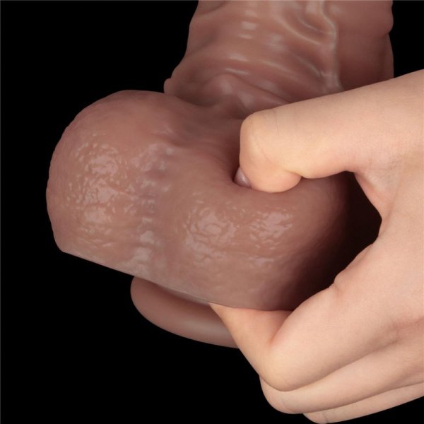 16&#039;&#039; Dual Layered Bendable Silicone Cock XXL(Flesh)