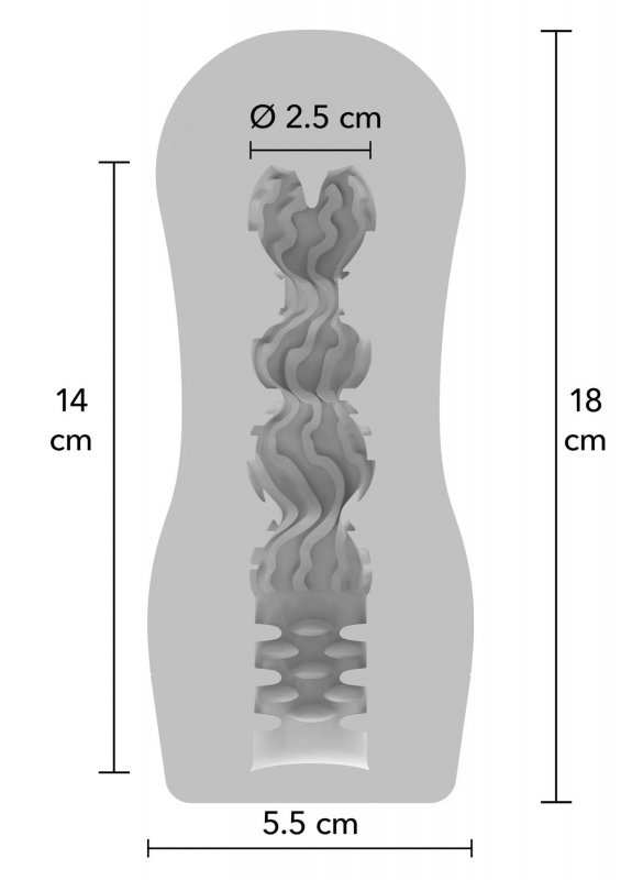 Clear Wave Vacuum Stroker