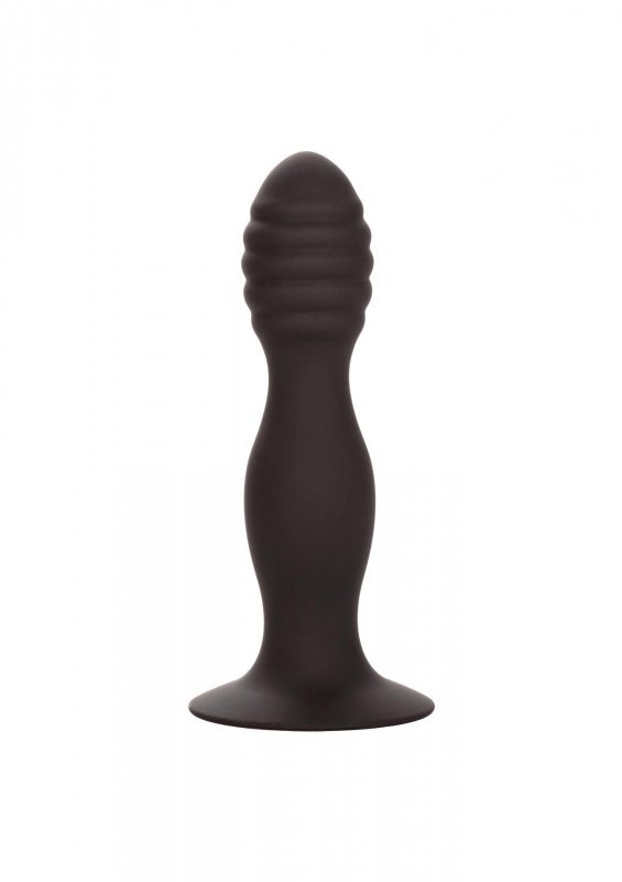 Ribbed Anal Stud Black