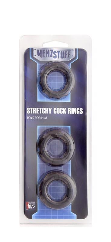 MENZSTUFF STRETCHY COCK RINGS SMOKE