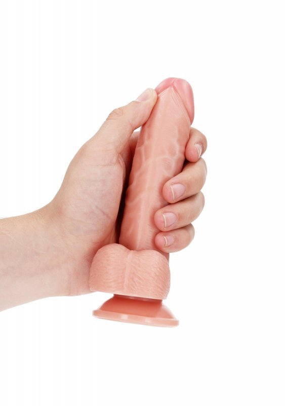 Curved Realistic Dildo  Balls  Suction Cup - 6&quot;&quot;&quot;&quot;/ 15,5 cm