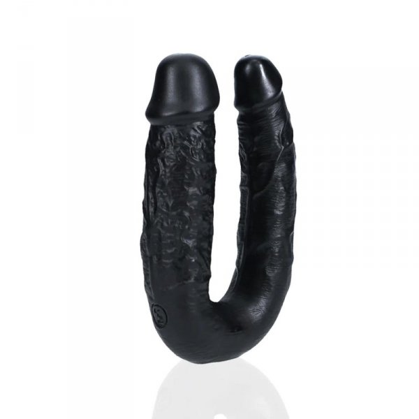 U Shaped Double Dildo 12,7 cm - Black