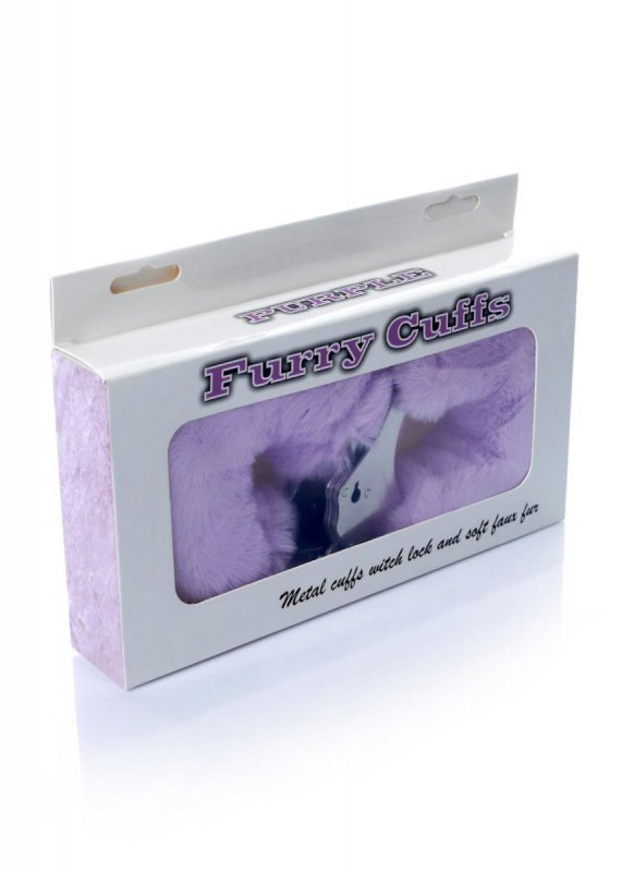 Kajdanki Fetish B - Series- Furry Cuffs Purple