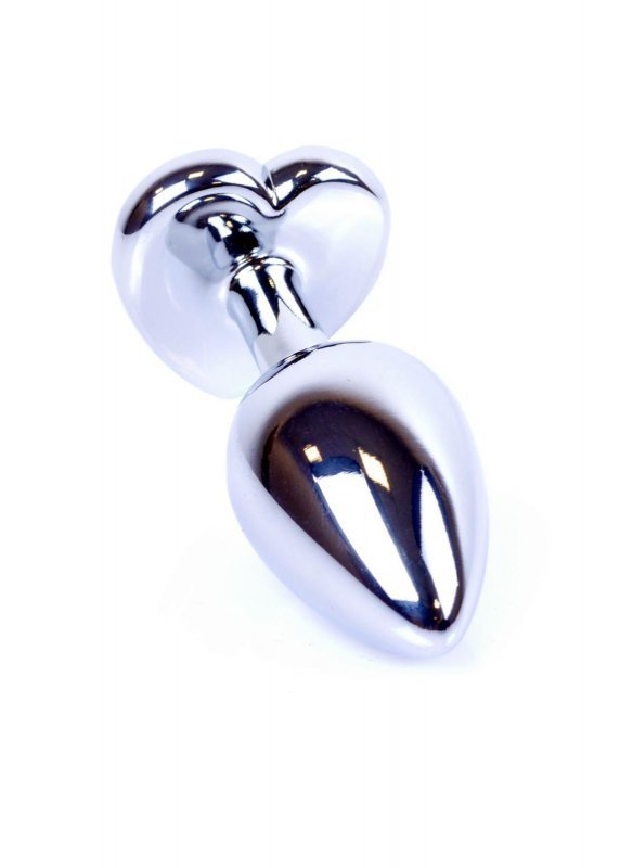 MyLove Toys - Jewellery Silver  Heart PLUG- Dark Blue