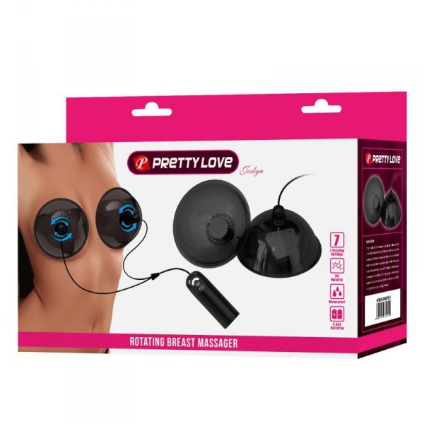 Pretty Love Joslyn Rotating Breast Massager – Black