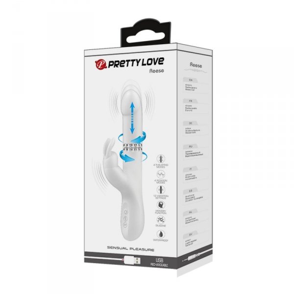 PRETTY LOVE - Reese, 12 vibration functions 4 rotation functions 4 thrusting settings