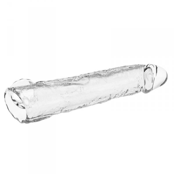 Pretty Love Extension Penis Sleeve with Modular Length Blocks – Clear – 26 cm
