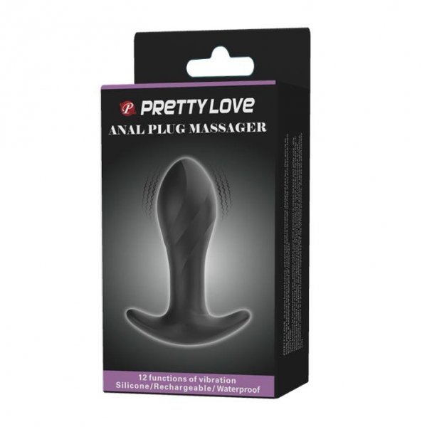 PRETTY LOVE - Anal Plug Massager 12 Functions USB
