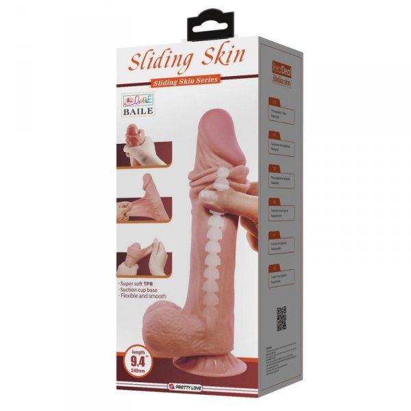 BAILE - Sliding Skin 9,4&#039;&#039; Suction base Bendable TPR