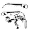 Bateria wannowa z zestawem natryskowym Invena MODENA chrom