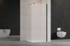 Invena ścianka walk-in ryflowana 120x200 kabina szyba szkło 8 mm hartowane