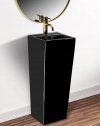 WOLNOSTOJĄCA Umywalka ceramiczna KAMILA BLACK czarna