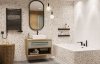 BATERIA wannowa 3-otworowa INVENA GLAMOUR jednouchwytowa nawannowa czarna