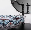 Umywalka ceramiczna nablatowa REA MEXICO orientalna kolorowa wzór